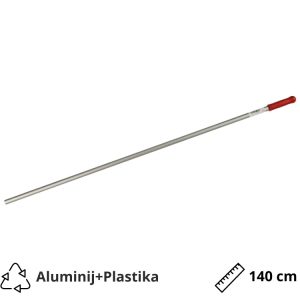 Drška alu 140 cm crvena
