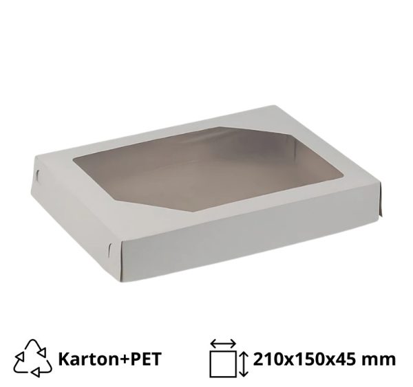 Kutija 210х150х45 mm s prozorom + poklopac [50 kom/pak]