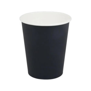Čaša papirnata 240 (280) ml d=80 mm 1-slojna crna SUP, 50 kom
