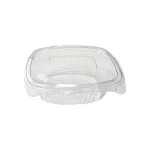 Posuda s ravnim poklopcem rPET 375 ml prozirna [100 kom/pak]