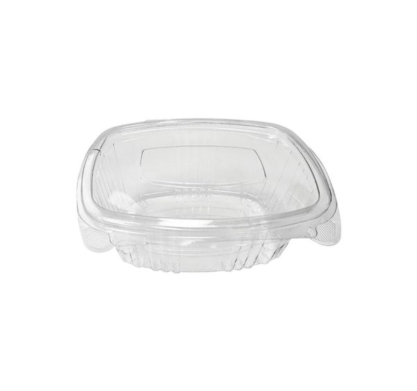 Posuda s ravnim poklopcem rPET 375 ml prozirna [100 kom/pak]