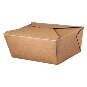 Papirnata posuda 2000 ml 195х140х63 mm kraft [50 kom/pak]