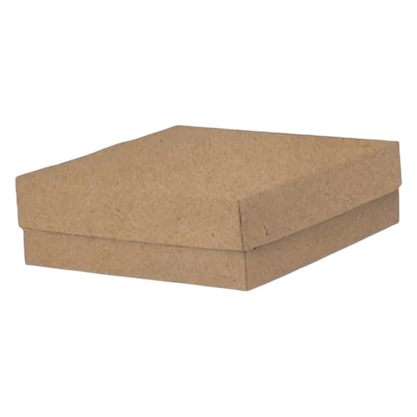 Kutija s poklopcem za desert 25x25x8 cm KRAFT (unutarnja metalizirana Pet) [14 kom/pak]