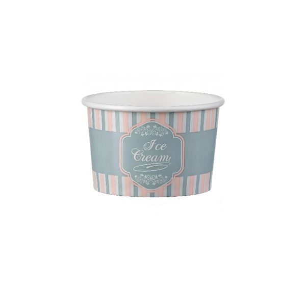 Papirnata skodelica120 ml (4oz) ICE CREAM design d=7,7cm, h=4,8cm [50 kom/pak]