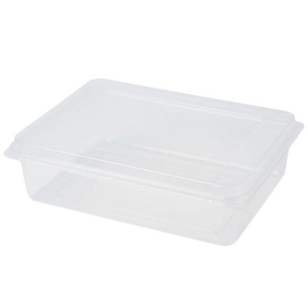 Posuda za poklopcem PET 275х200х68 mm prozirna [80 kom/pak]