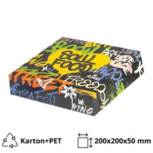 Papirnata posuda Soul Food 200x200x50 mm (unutarnja metalizirana PET) [125 kom/pak]