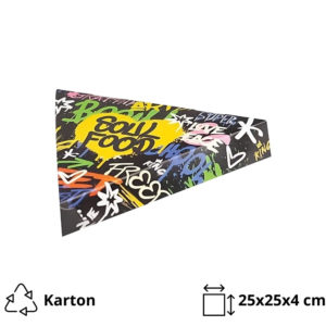 Papirnata posuda 25x25x4 сm (inner metalised Pet) Soul