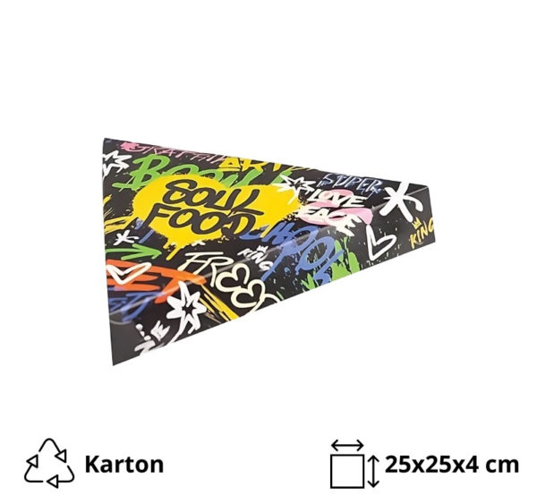 Papirnata posuda 25x25x4 сm (inner metalised Pet) Soul