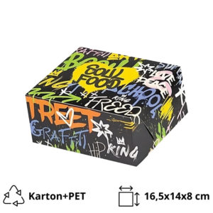 Papirnata posuda Soul Food 165x140x80 mm (unutarnja metalizirana PET) [122 kom/pak]