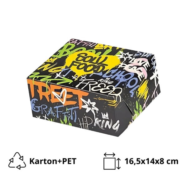 Papirnata posuda Soul Food 165x140x80 mm (unutarnja metalizirana PET) [122 kom/pak]
