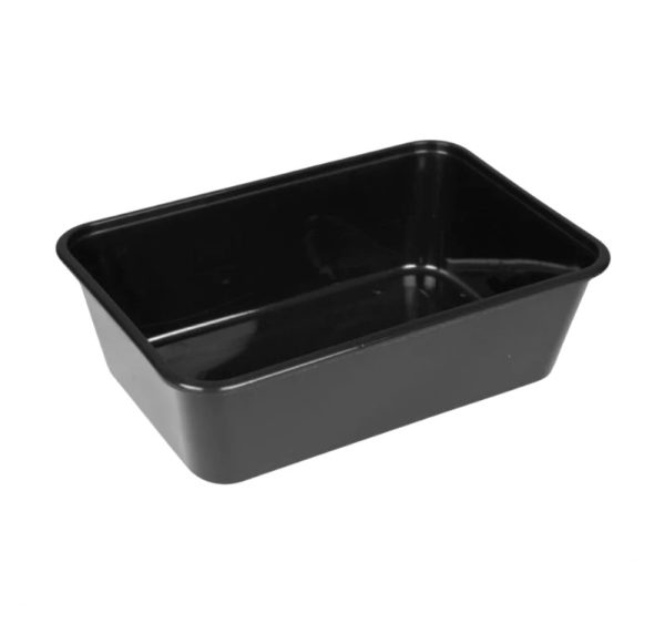 Posuda PP 750 ml 170х115х55 mm crna, bez poklopca [50 kom/pak]