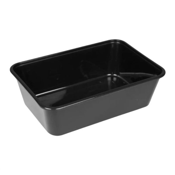 Posuda PP 750 ml 170х115х55 mm crna, bez poklopca [50 kom/pak]