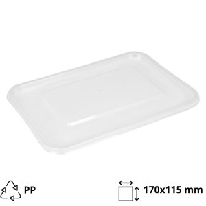 Poklopac PP 170×115 mm proziran (500,650,750,1000ml) [50 kom/pak]