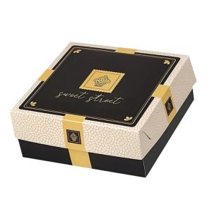 Kutija s poklopcem za desert 19x19x8 cm Sweet Street [15 kom/pak]