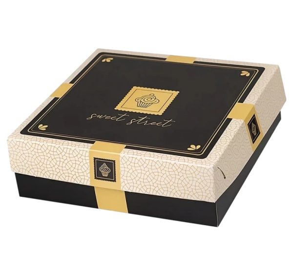 Kutija s poklopcem za desert 35x35x10 cm Sweet Street [11 kom/pak]