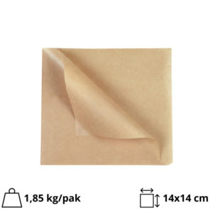 Vrećica za hamburgere 140×140 mm kraft 1000 kom/pak