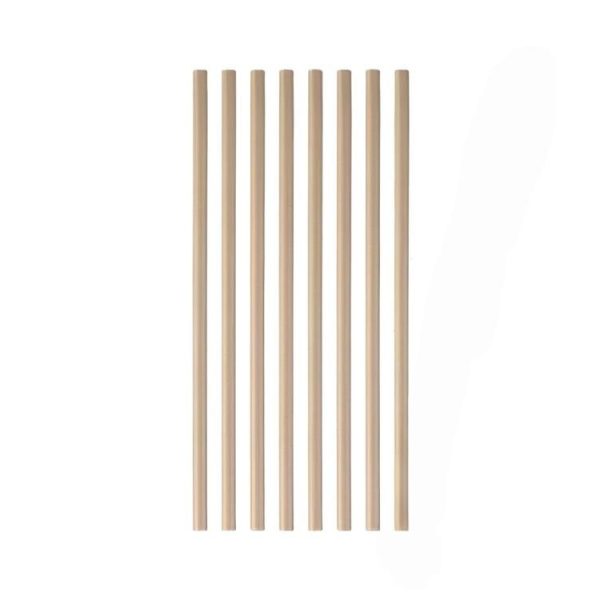 Slamke papirnate  l=250 mm d=8 mm kraft 100 kom/pak [5 kom/pak]