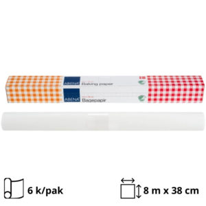 Papir za pečenje   8 m x 38cm bijela [6 kom/pak]