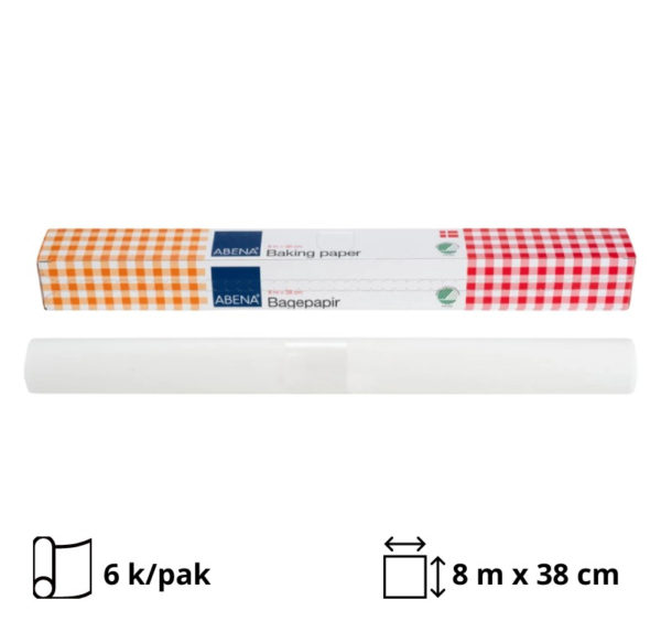 Papir za pečenje   8 m x 38cm bijela [6 kom/pak]