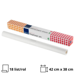 Papir za pečenje 42cm х 38 cm bijela, 18list/rol