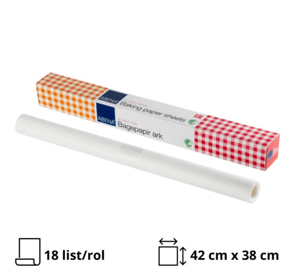 Papir za pečenje 42cm х 38 cm bijela, 18list/rol