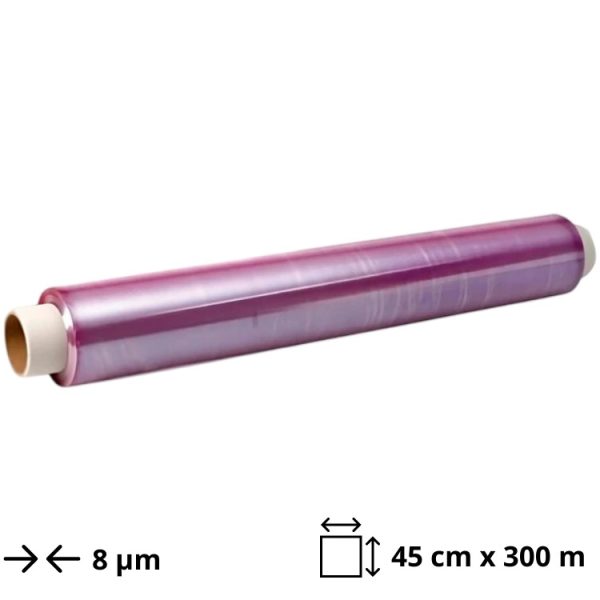 Folija prehrambena PVC 45 cm x300 m 8 μm Cut Box