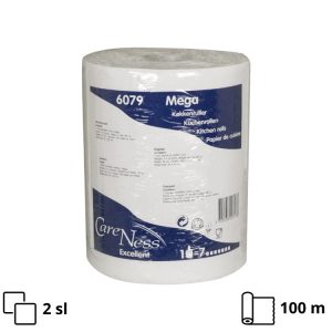 Papirnati ručnici u roli 2 sl 100 m Multi brisače Premium, bijeli