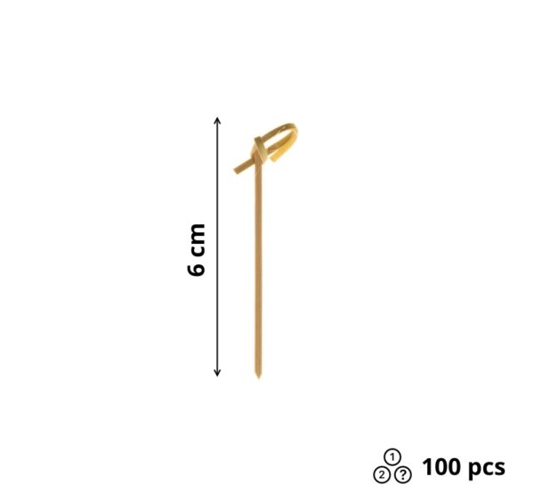 Pikalica od bambusa 6cm Čvor 100 kom
