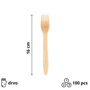 Vilica drevena 16 сm 100 kom