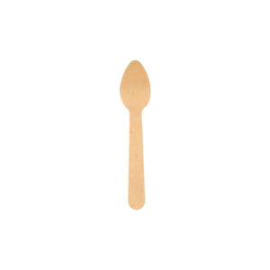 Mini ŽLICA 11 cm lesena 100 kom