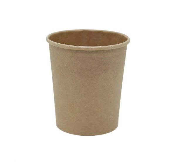 Posuda papirnata 440 ml d=97 mm h=100 mm kraft bez poklopca 25 kom