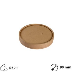 Papirnati poklopac d=90 mm kraft 25 kom