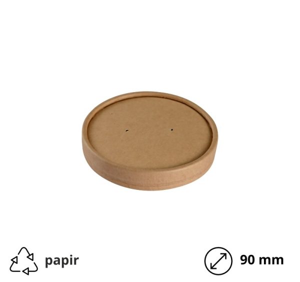 Papirnati poklopac d=90 mm kraft 25 kom
