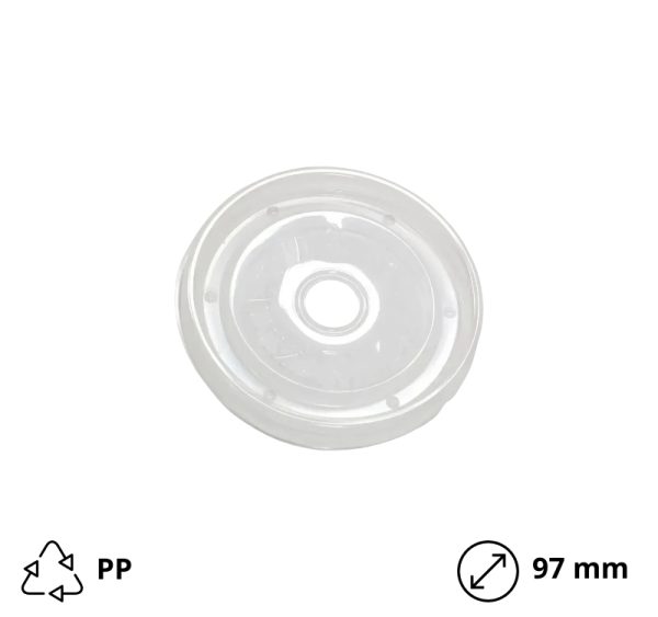 Poklopac PP za papirnatu posudu 440 ml d=97 mm 25 kom