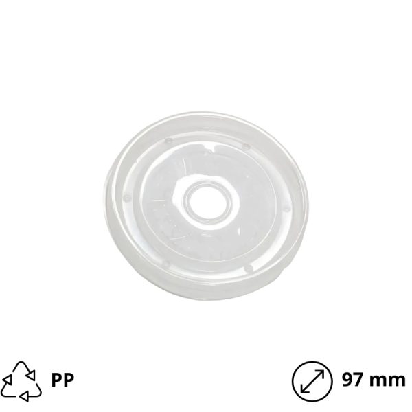 Poklopac PP za papirnatu posudu 440 ml d=97 mm 25 kom
