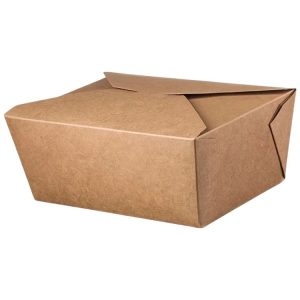 Posuda papirnata 2100 ml 196x140x65 mm kraft 50 kom