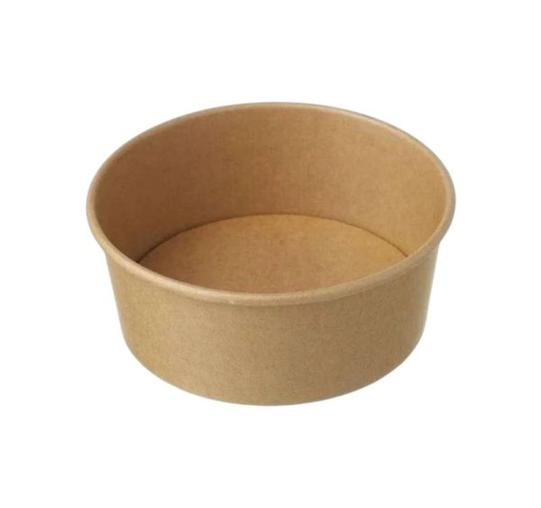 Papirnata posuda 1000 (1100) ml d=185 mm h=60 mm, kraft 50 kom