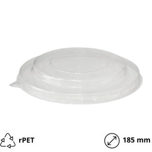 Poklopac rPET za posudu 1000 (1100)  ml d=185 mm 50 kom