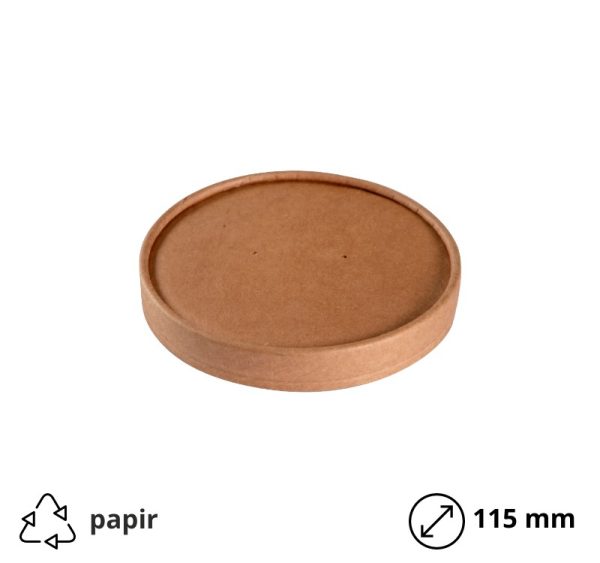 Papirnati poklopac d=115 mm kraft 25 kom