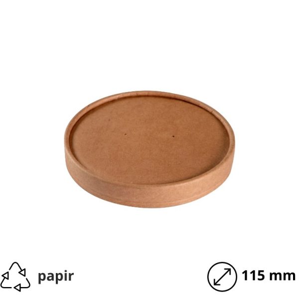Papirnati poklopac d=115 mm kraft 25 kom
