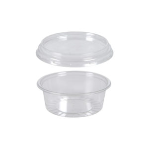 Posuda za umake za poklopcem PET 80 ml, 100 kom (komplet)