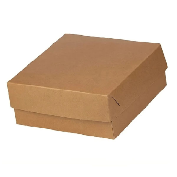 Kutija s poklopcem za desert  19×14.5×8 cm  KRAFT  (inner metalised PET) (15 kom/pak)