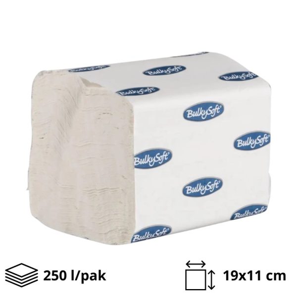 Toaletni papir, 2 sl., 250 list, 19*11 cm., Celuloz