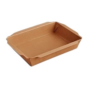 Papirnata posuda 750 ml 150x100x45 mm total kraft, bez poklopca 50 kom