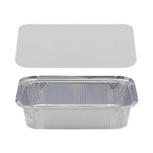 Alu posuda za poklopcem 1950 ml 260x190x56 mm, 100 kom (komplet)