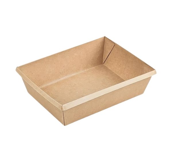 Papirnata posuda OneClick 500 ml, 120х160×45 mm, kraft/kraft, bez poklopca 50 kom