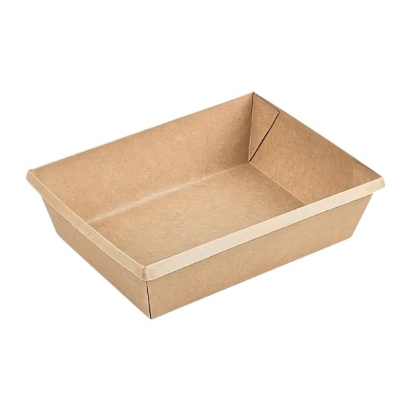 Papirnata posuda OneClick 500 ml, 120х160×45 mm, kraft/kraft, bez poklopca 50 kom