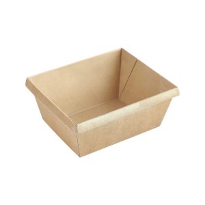 Papirnata posuda OneClick 250 ml, 100x85x45 mm, kraft/kraft, bez poklopca 50 kom