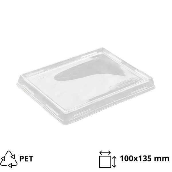 Poklopac za posudu One Click 100x135mm proziran, raven 50 kom