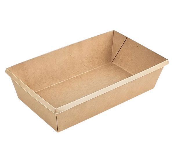 Papirnata posuda OneClick 800 ml 120x200mm h=55mm kraft, bez poklopca 50 kom